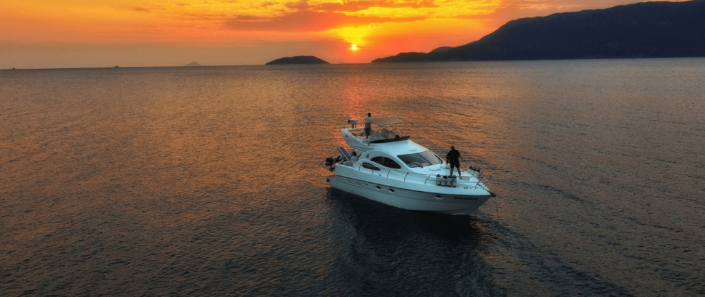 Lancha Azimut 380 Full, Roteiro Sul Completo