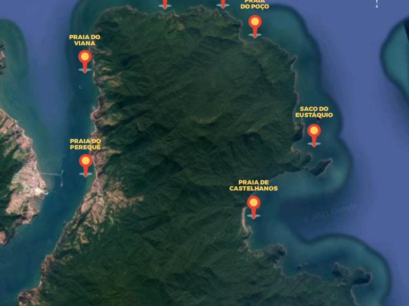 Lancha Azimut 76, Roteiro Norte Ilhabela