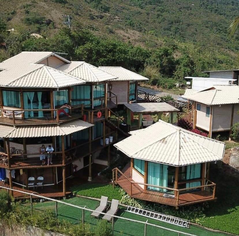 Bangalô Navy com vista para o mar