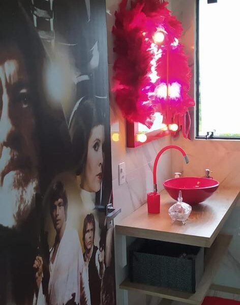Bangalô Cinema com vista para o mar