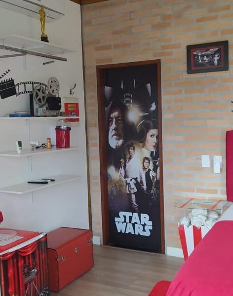 Bangalô Cinema com vista para o mar