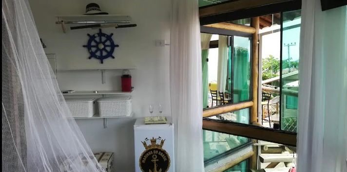 Bangalô Navy com vista para o mar